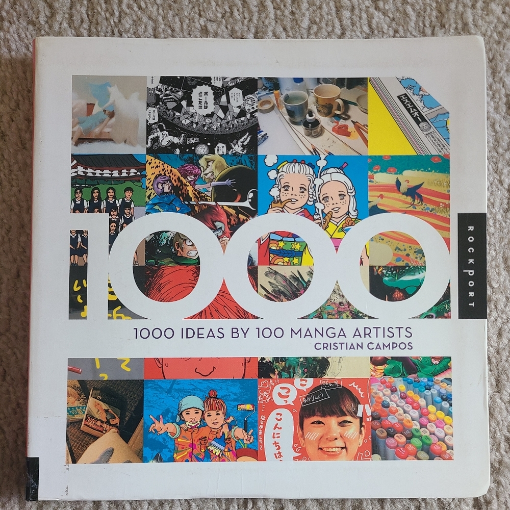 1000 Ideas by 100 Manga Artists Book - Cristian Campos